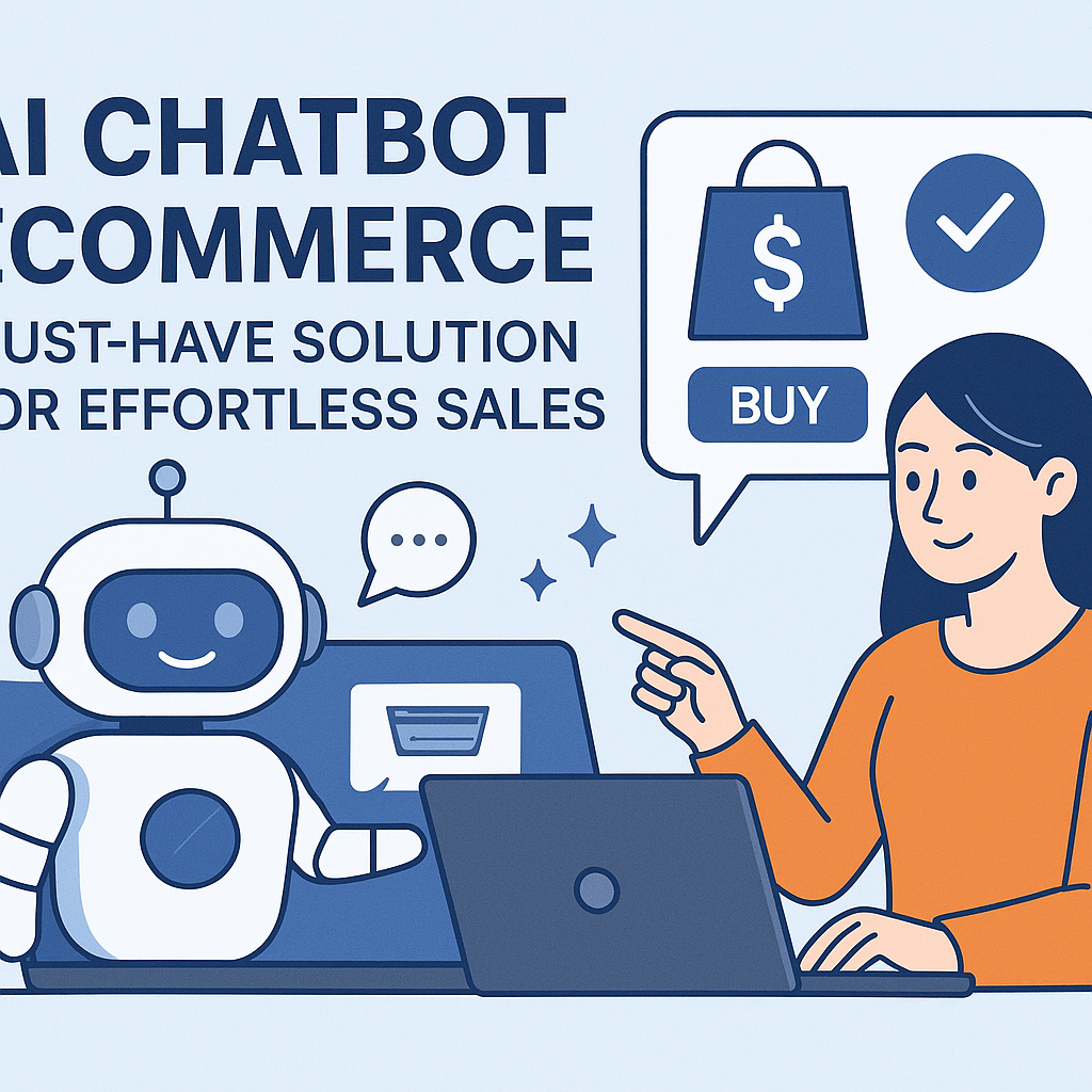Illustration of AI Chatbot Ecommerce: Must-Have Solution for Effortless Sales