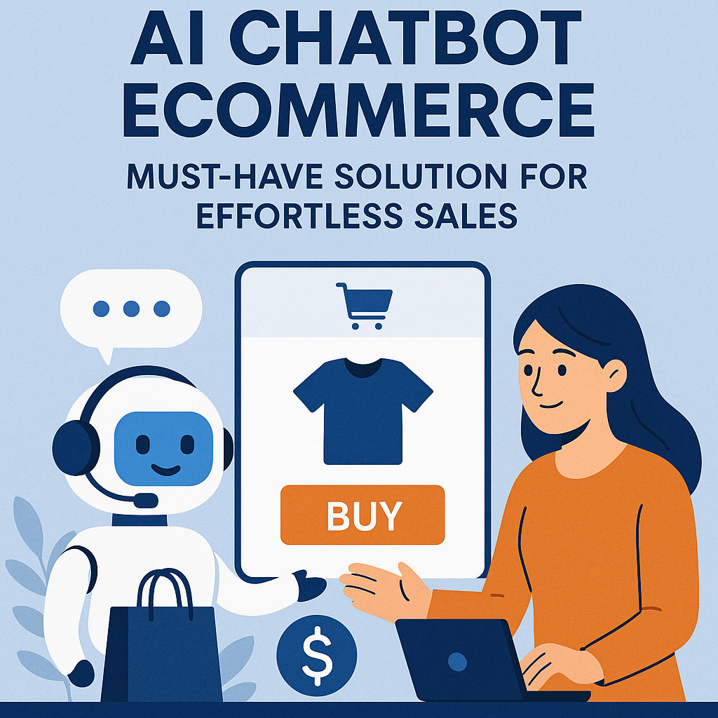 Illustration of AI Chatbot Ecommerce: Must-Have Solution for Effortless Sales