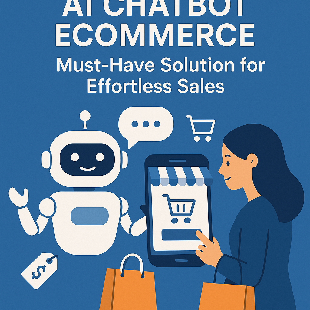 Illustration of AI Chatbot Ecommerce: Must-Have Solution for Effortless Sales